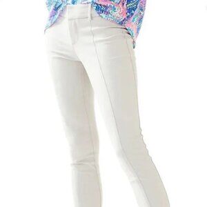 🍍🌞🌴 LILLY PULITZER Chantal Stretch Dinner Pants ~ Coconut ~ Size 12